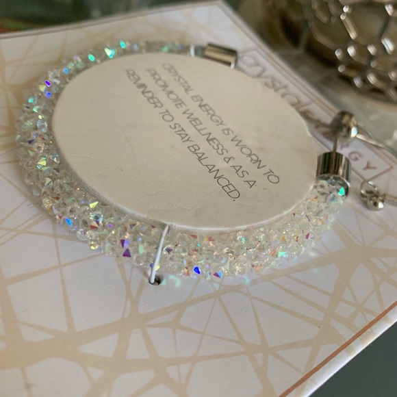 ❌SOLD❌ NWT! Crystal Energy Swaroski Bangle - Picture 1 of 3